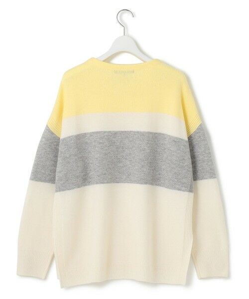 セール】 【Oggi1月号掲載/洗える】ウールカシミヤ カラーブロック