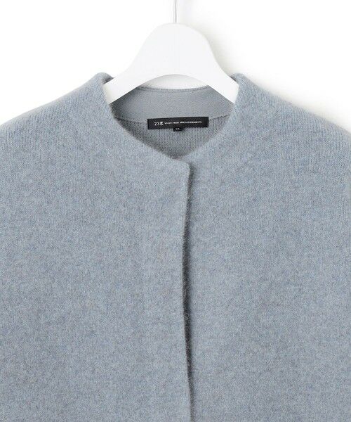 見上愛さん着用】ラクーンブレンドダブルフェイス ニット アウター