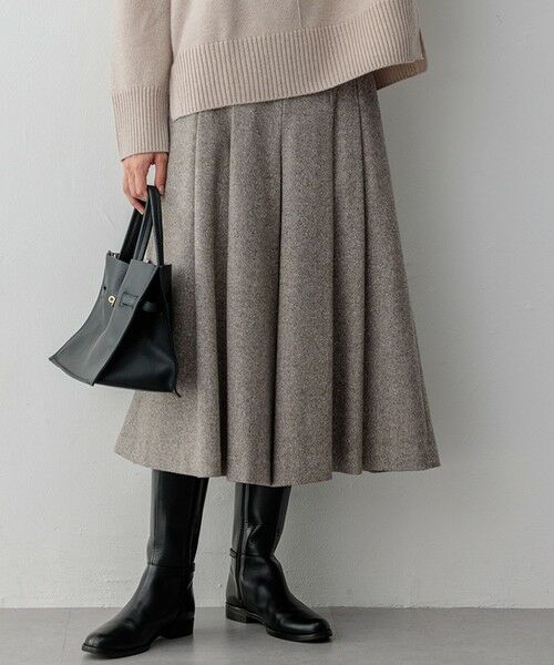 セール】 シルクネップヘリンボーン ガウチョ パンツ （その他パンツ