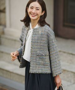 Niyaaa様 ☆ マチャット オーバーサイズ ツイードノーカラージャケット