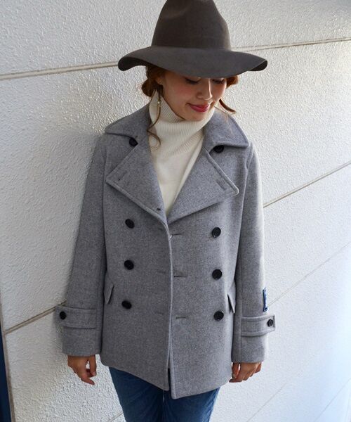 セール】 HAMILTON LAMBSWOOL メルトンPコート （ブルゾン）｜SHIPS