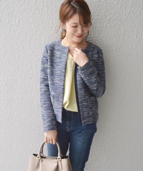 セール】 MAPELノーカラージャケット◇ （ノーカラージャケット