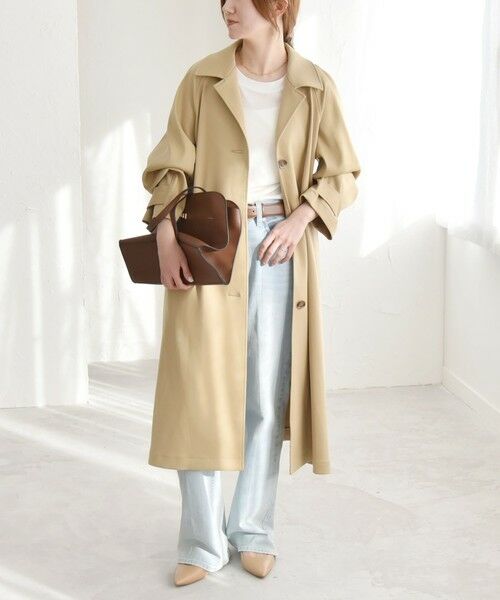 セール】 quaranciel: ダブル サテン バルマカーン コート （その他