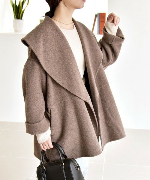 セール】 quaranciel: リバー ケープ ショート コート 25AW （その他