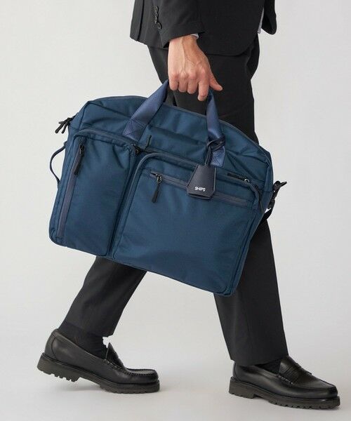 WEB限定】SHIPS: 3WAY ビズ ワイド ブリーフ バッグ （ビジネスバッグ