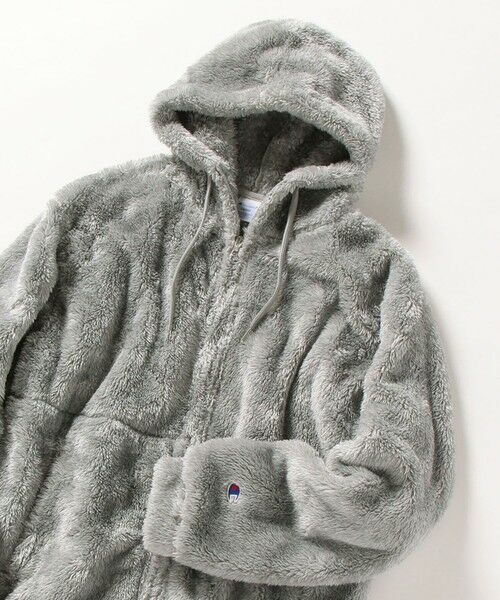 セール】 【SHIPS any別注】Champion: シェルパフリース ボア フード