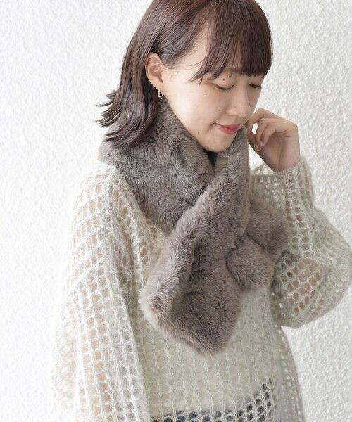 セール】 〈手洗い可能〉フェイク ファー ティペット ◇ （マフラー