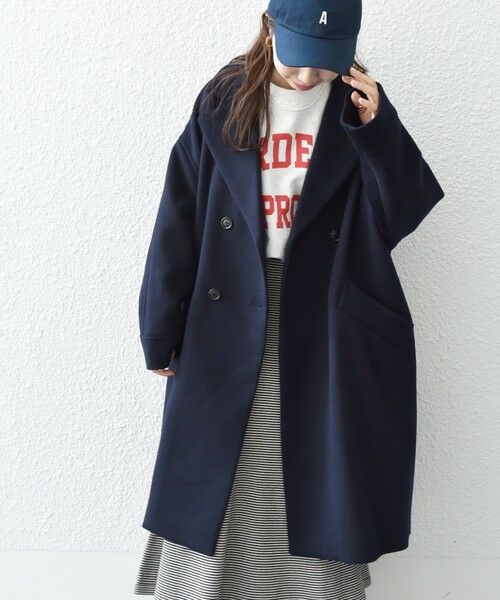 セール】 SHIPS any: ノンミュールジングウール リラックス ピーコート