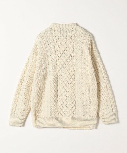 INVERALLAN: クルーネック アラン ニット カーディガン （カーディガン