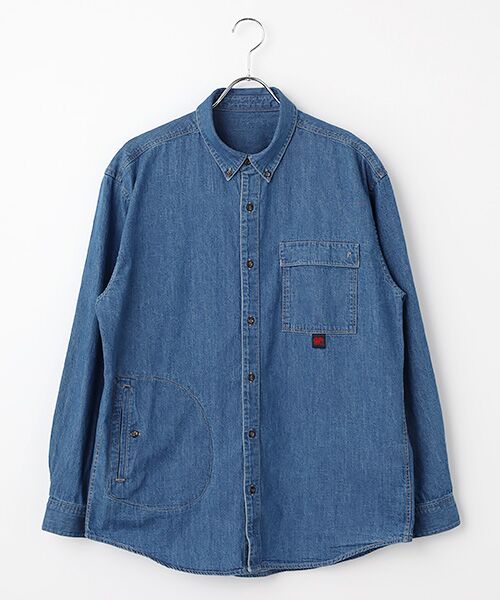 7ozライトデニム オーバーサイズシャツ （シャツ・ブラウス）｜PAPAS
