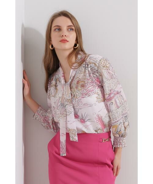 セール】 ◇ノーティカルプリントブラウス （シャツ・ブラウス