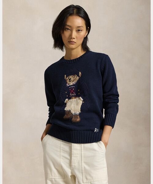 Polo ベア コットン クルーネック セーター （ニット・セーター
