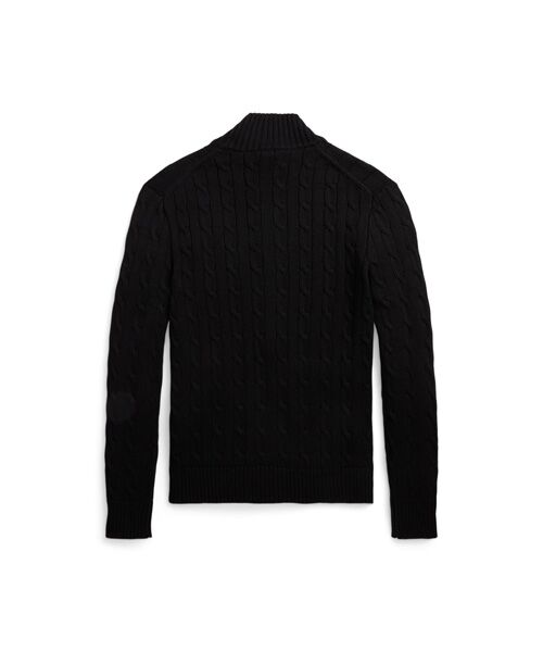 ケーブルニット コットン フルジップ セーター （ニット・セーター