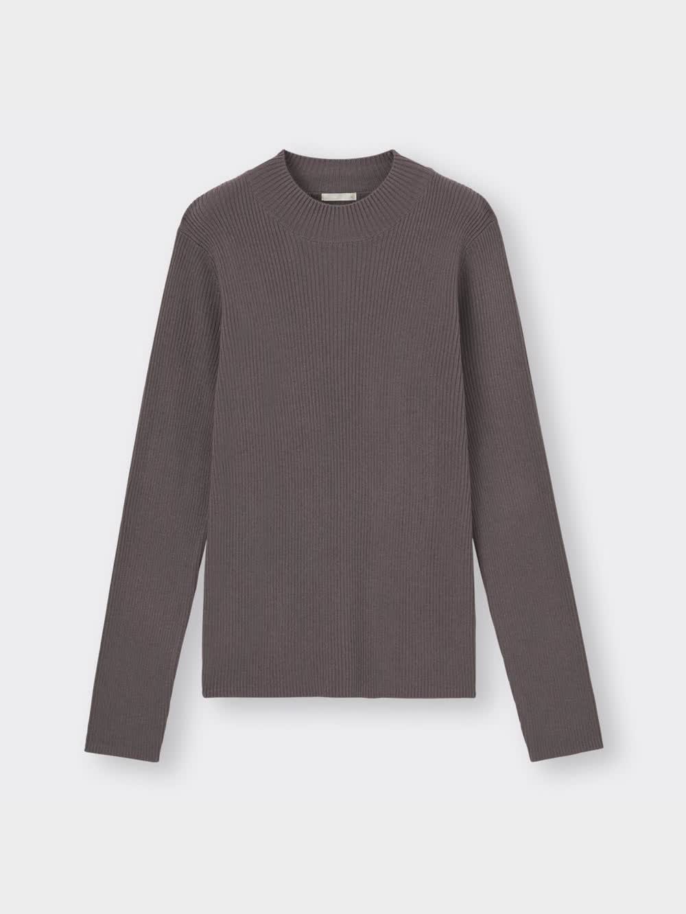 GU公式 | リブハイネックセーター(長袖)