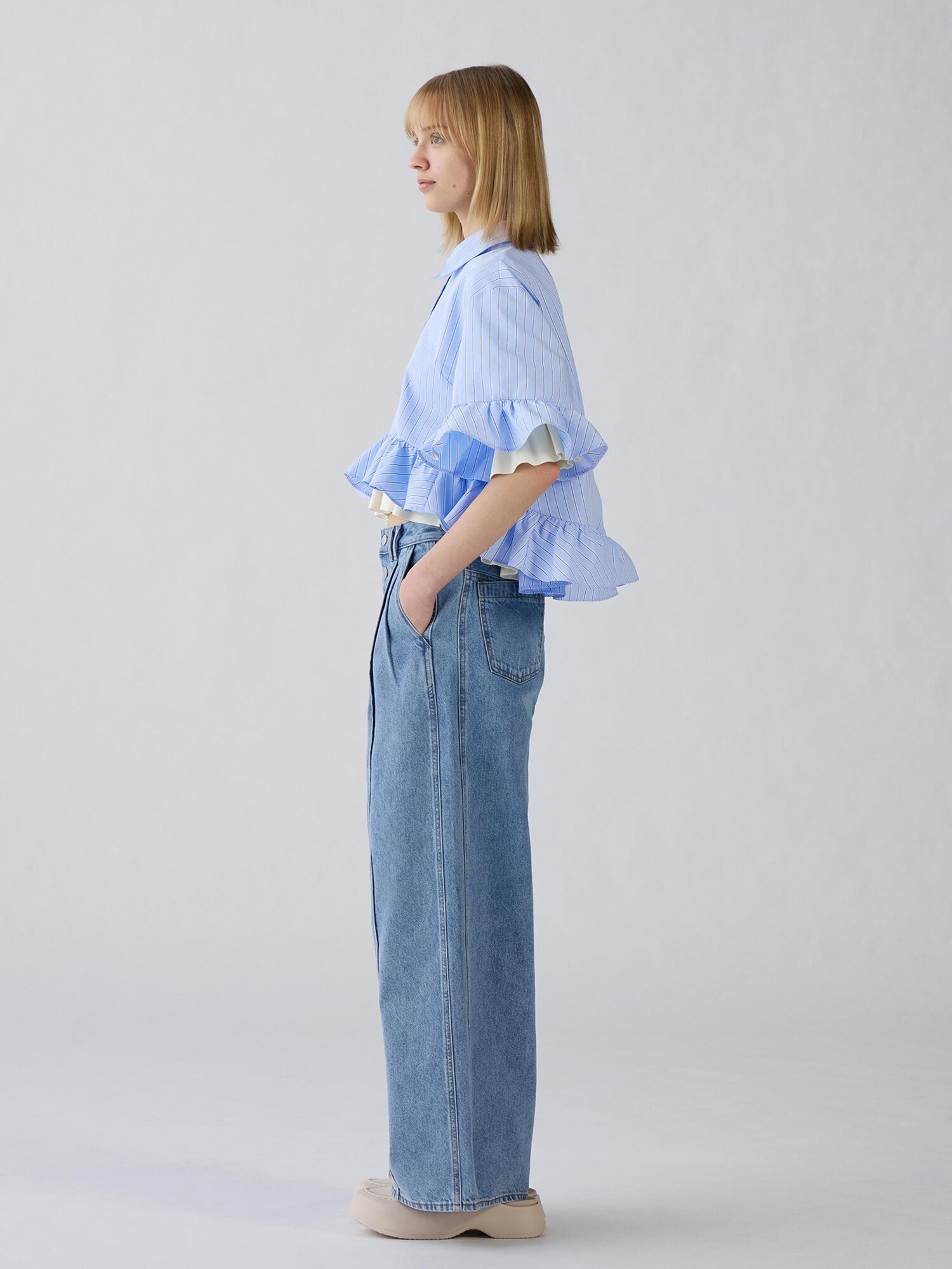 GU公式 | ワイドジーンズ by rokh