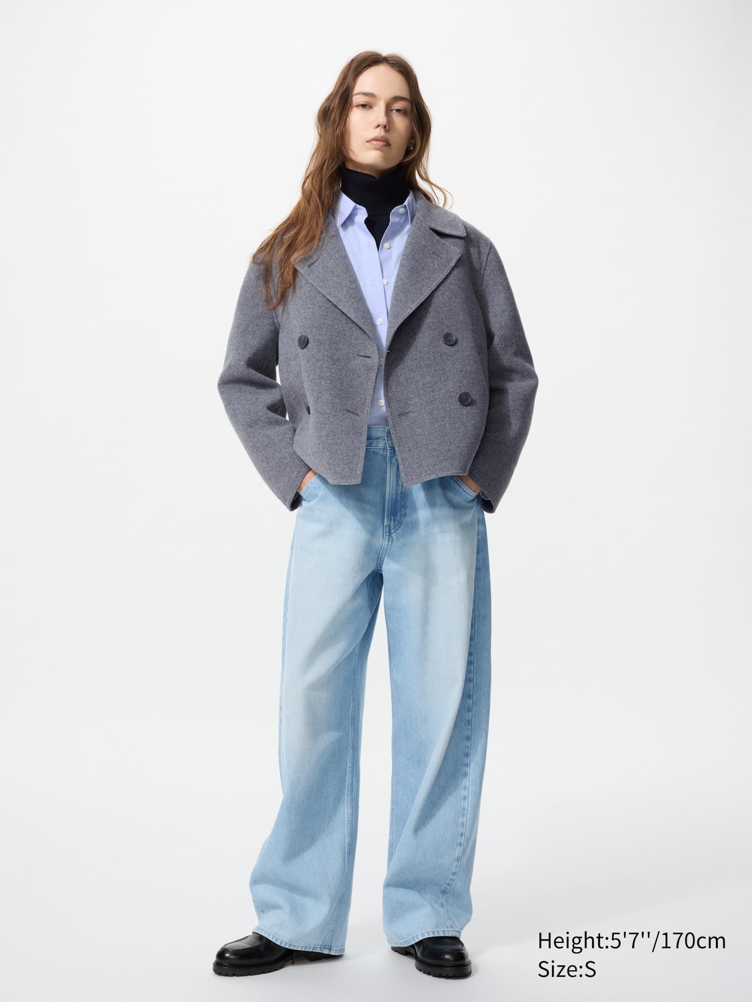 Double Face Short Coat | UNIQLO US