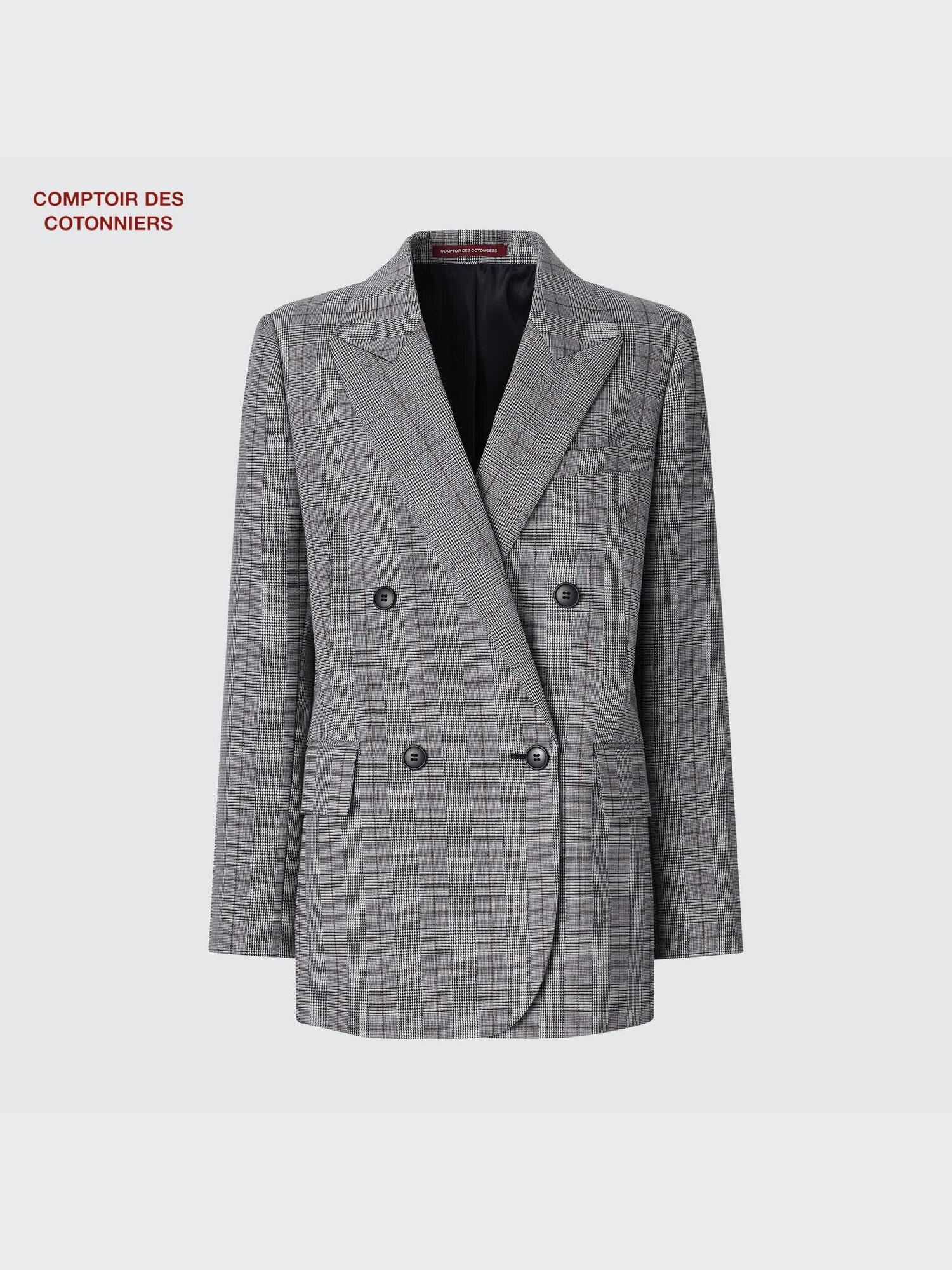 ユニクロ公式 | ウールチェックジャケット（コントワーデコトニエ）