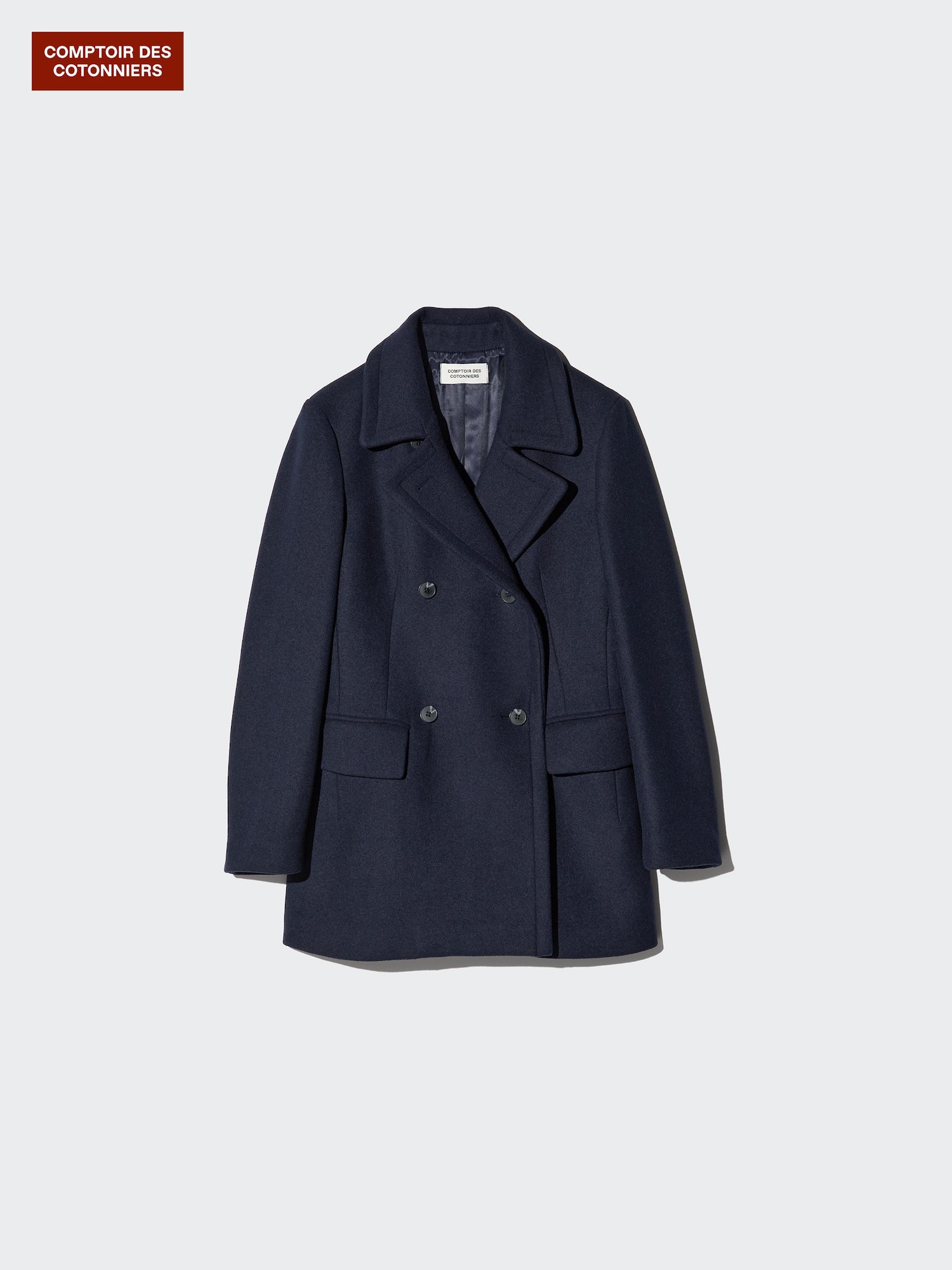 ユニクロ公式 | ウールブレンドピーコート