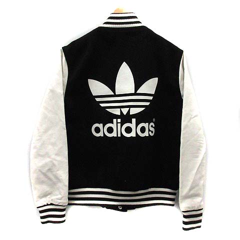 adidas スタジャン 中綿入り黒/白L adidas スタジャン 中綿入り黒/白L