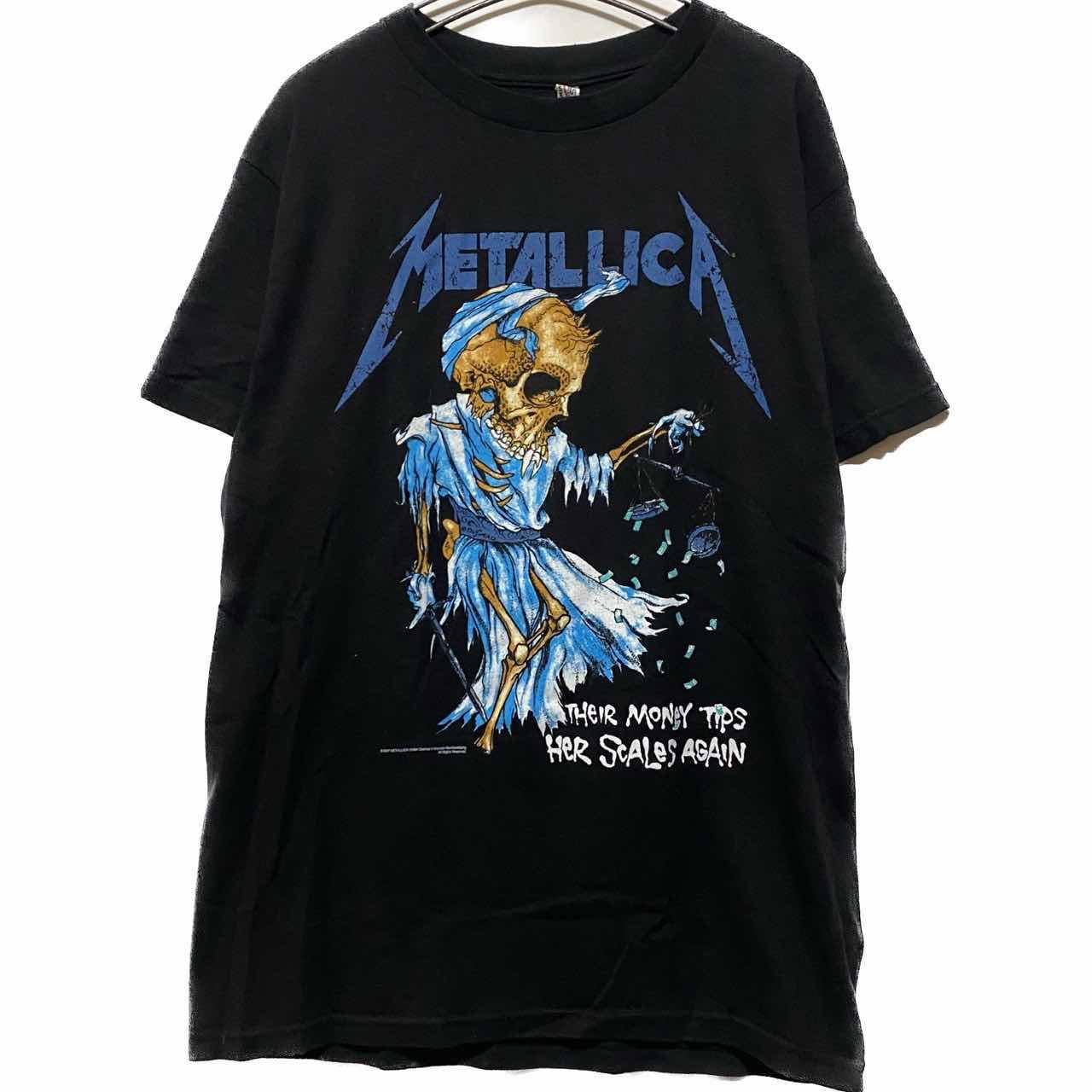 メタリカ Tシャツ 2005コピーライト LLICA パスヘッド 黒 L メタリカ T