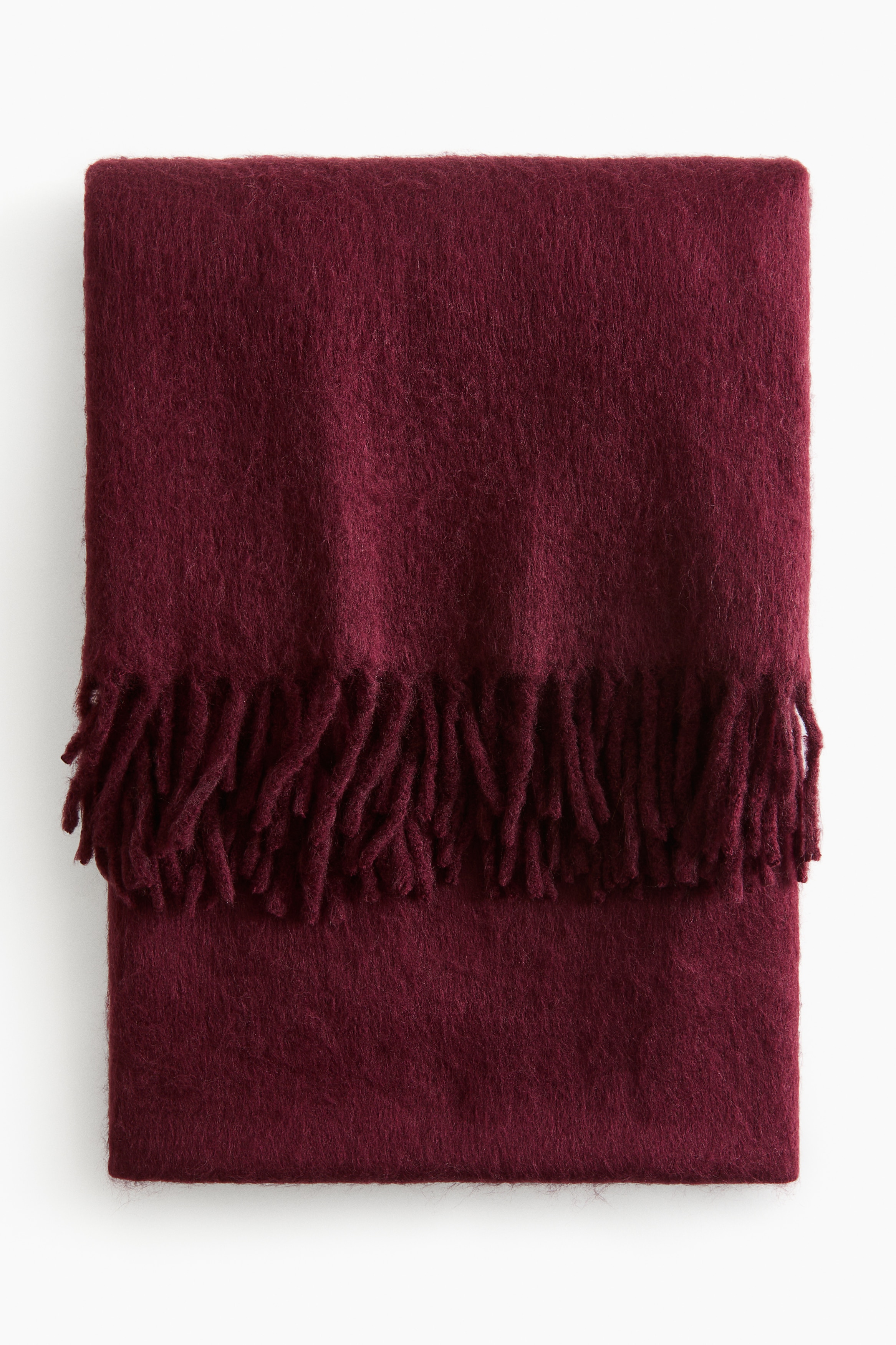 フリンジブランケット - バーガンディ - Home All | H&M JP
