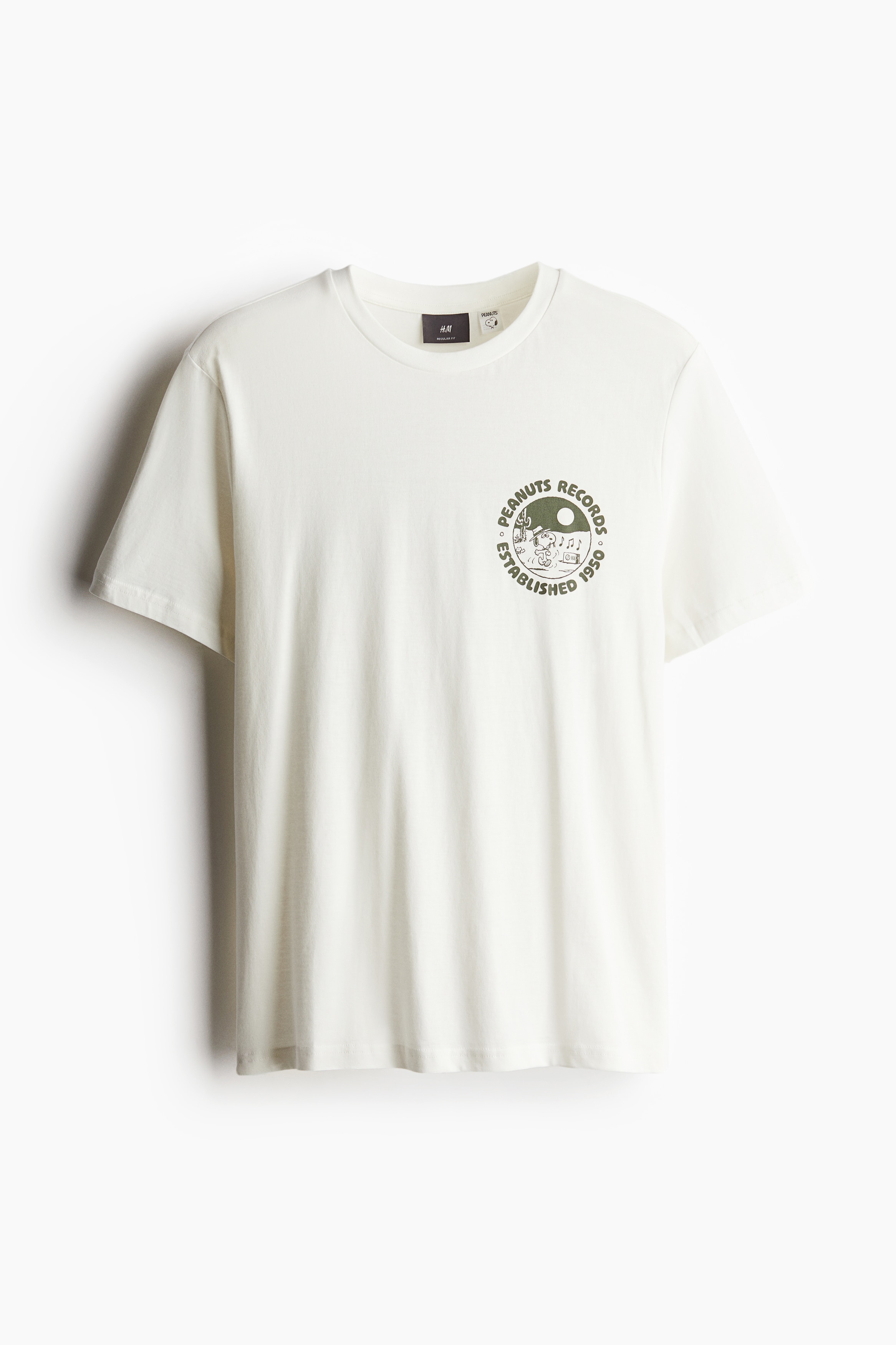Men's White/Snoopy Regular Fit T-shirt | H&M CA