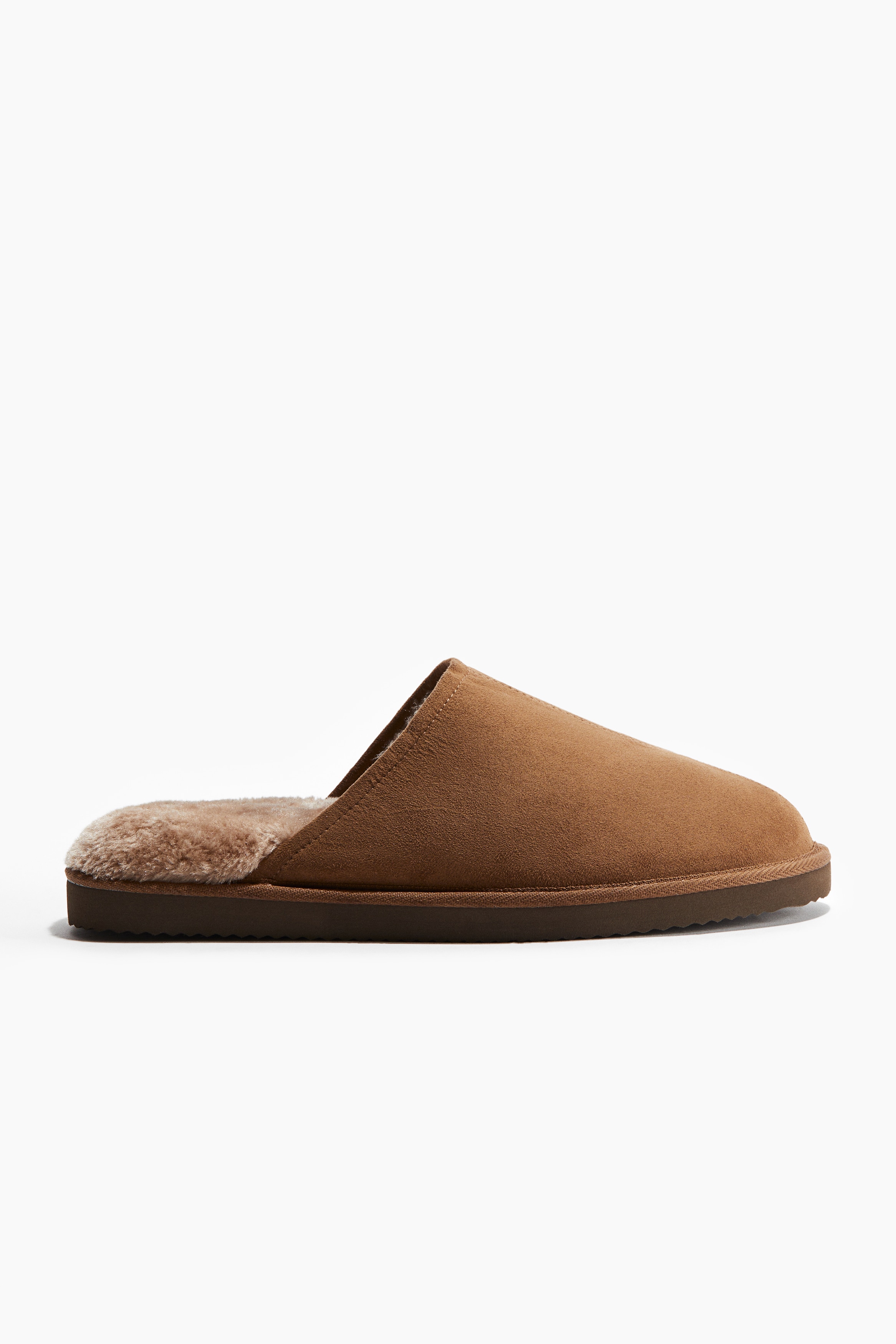Pile-Lined Slippers - Brown - Men | H&M US