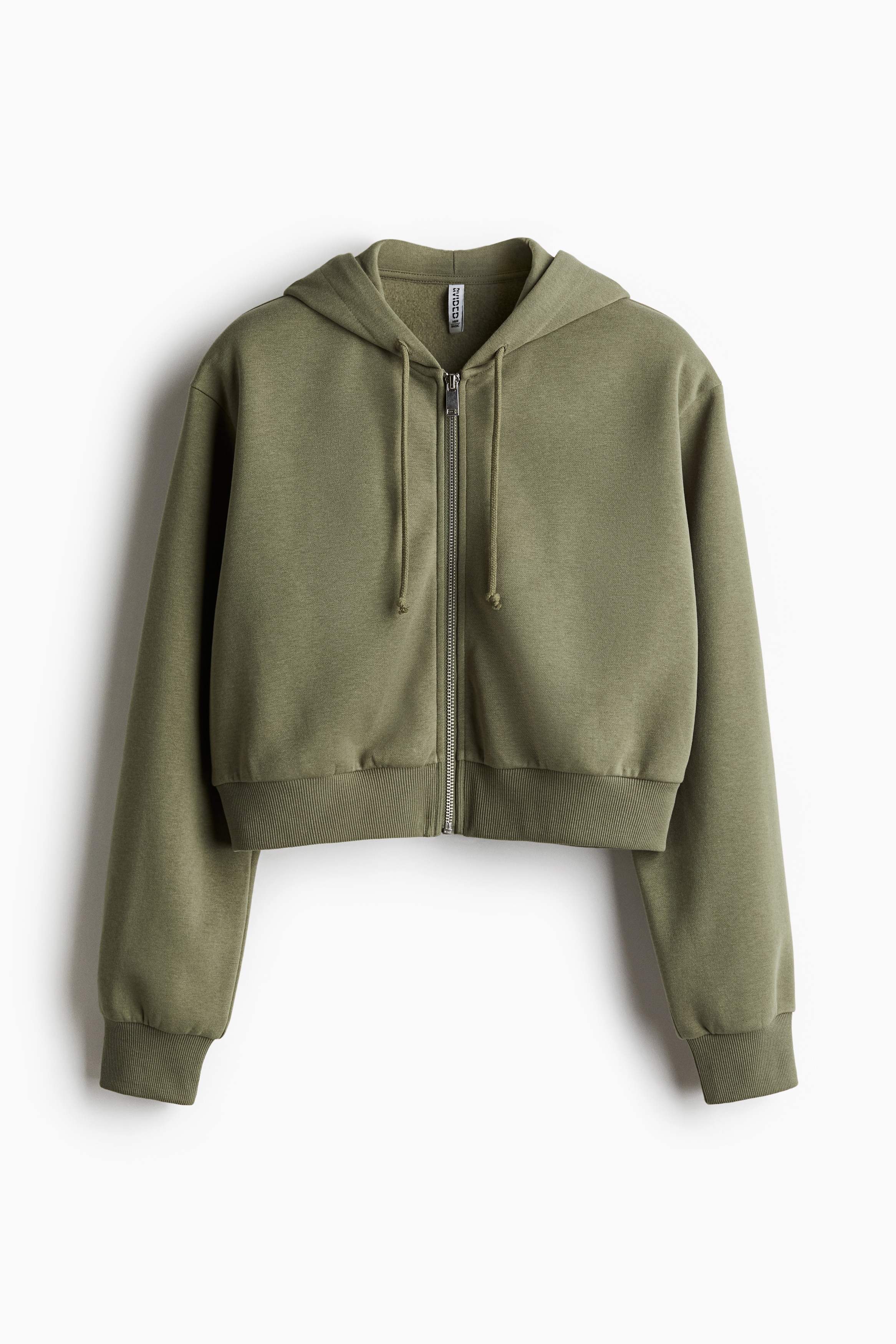 Short Hooded Sweatshirt Jacket - Gray - Ladies | H&M US
