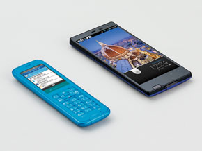 ウィルコム、Bluetooth接続でスマホの“メール”も確認できる「PANTONE