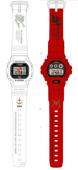 刻が見える…… ガンダム＆シャアザク仕様のG-SHOCK - ITmedia NEWS