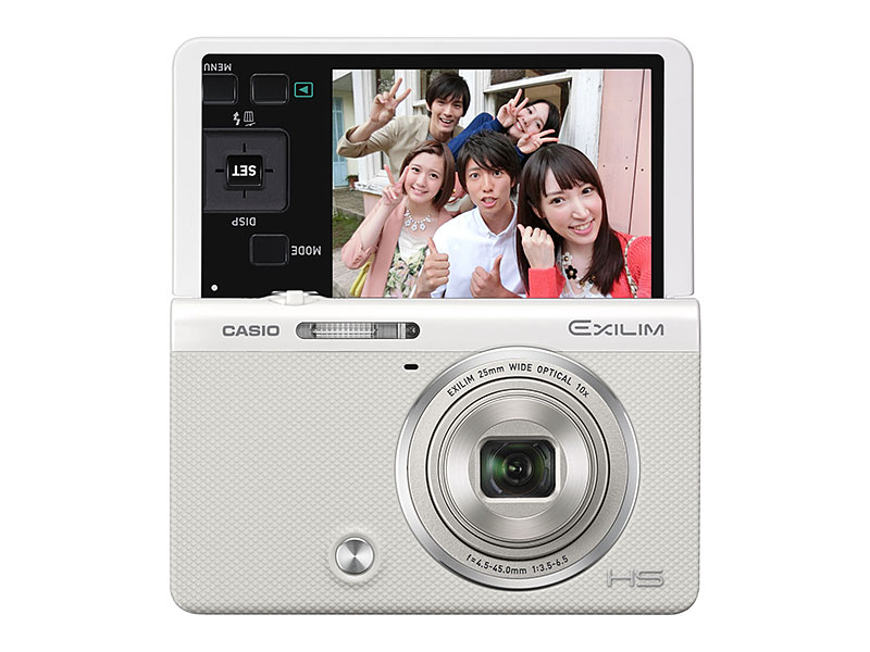 操作ボタンごと開く背面液晶で“自撮り”を強化 新EXILIM「EX-ZR50」発表