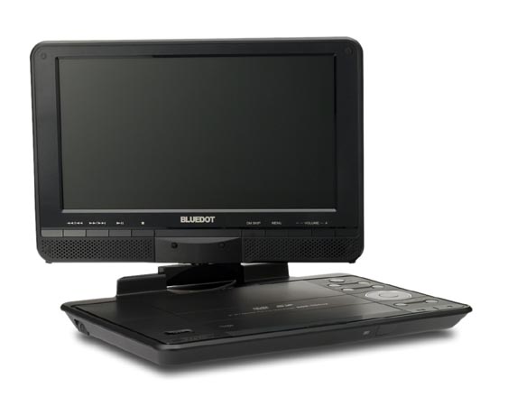 回転式液晶を備えた薄型ポータブルDVDプレーヤー「BDP-1945