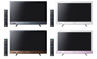 BRAVIA」のパーソナルモデル「EX420」は4色カラバリ：エッジ型LED