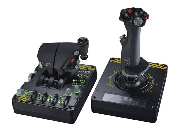 マッドキャッツ、フライトシム向けの9軸コントローラー「X-55 Rhino