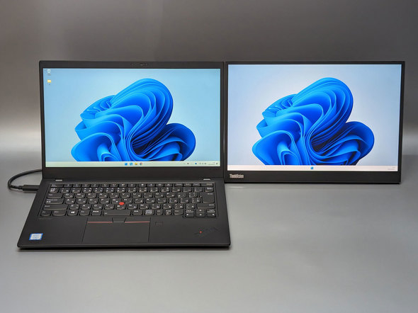 レノボの「ThinkVision M14d」は2240×1400ピクセル対応でノートPCへの