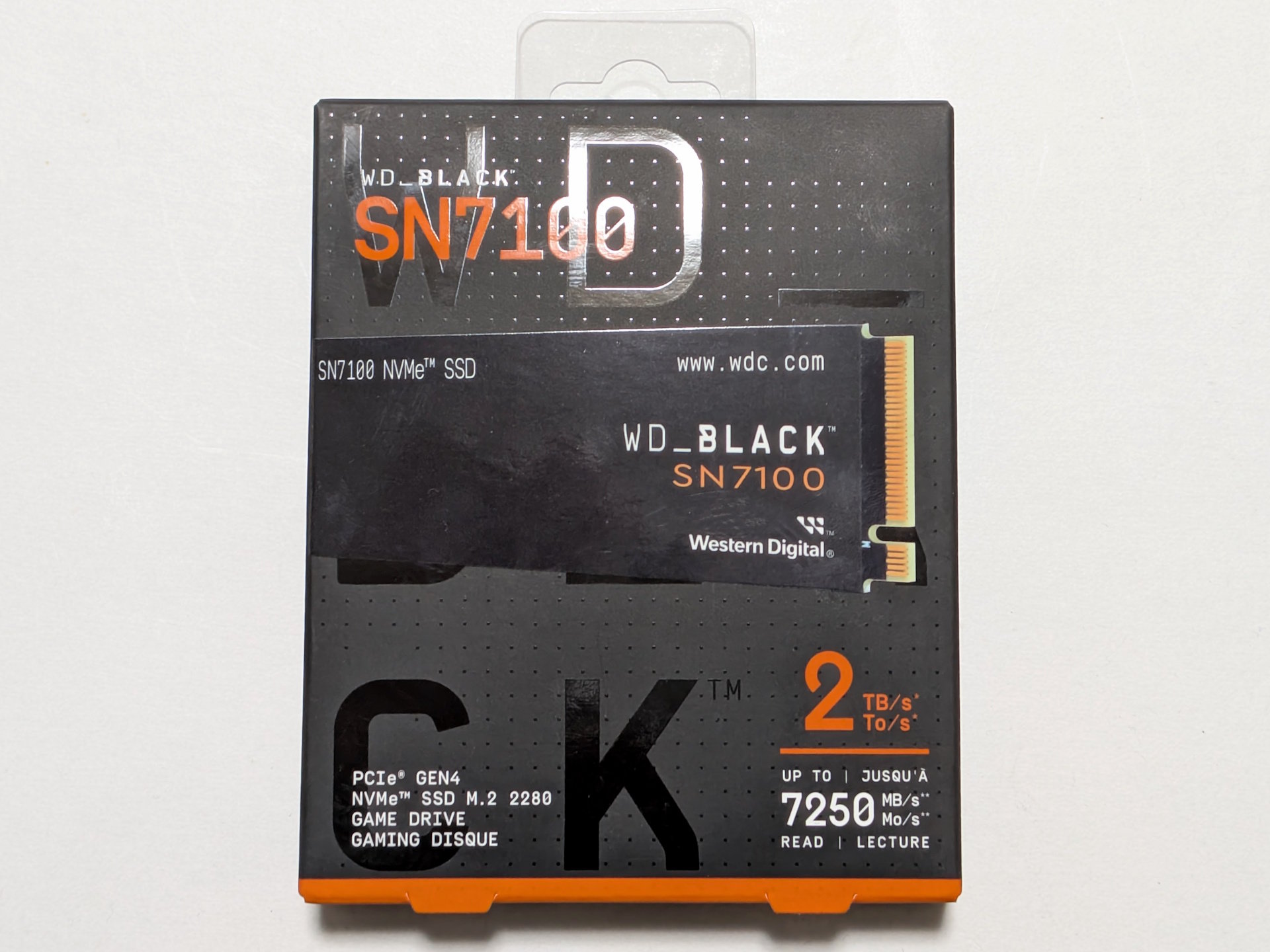 ウエスタンデジタルの新型PCI Express 4.0 SSD「WD_BLACK SN7100」を