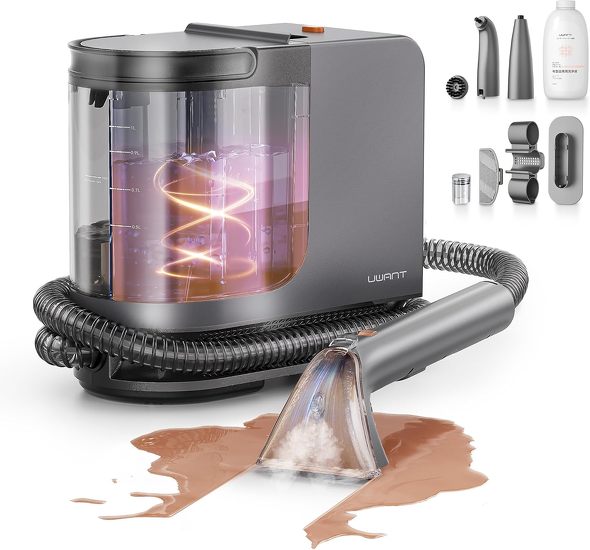 ソファやカーペットを水洗いできる「uwant スチームクリーナー B400