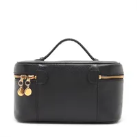 シャネル ココマーク キャビアスキン バニティバッグ ブラック