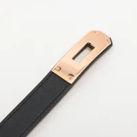 エルメス ケリーベルト W刻印：2024 ベルト ヴォーエプソン ブラック