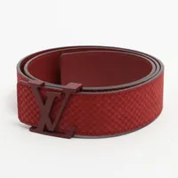 ルイ・ヴィトン サンチュール イニシャル M9498 PVC×レザー ベルト