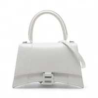 バレンシアガ ミニ アワーグラス レザー 2WAYショルダーバッグ ブルー