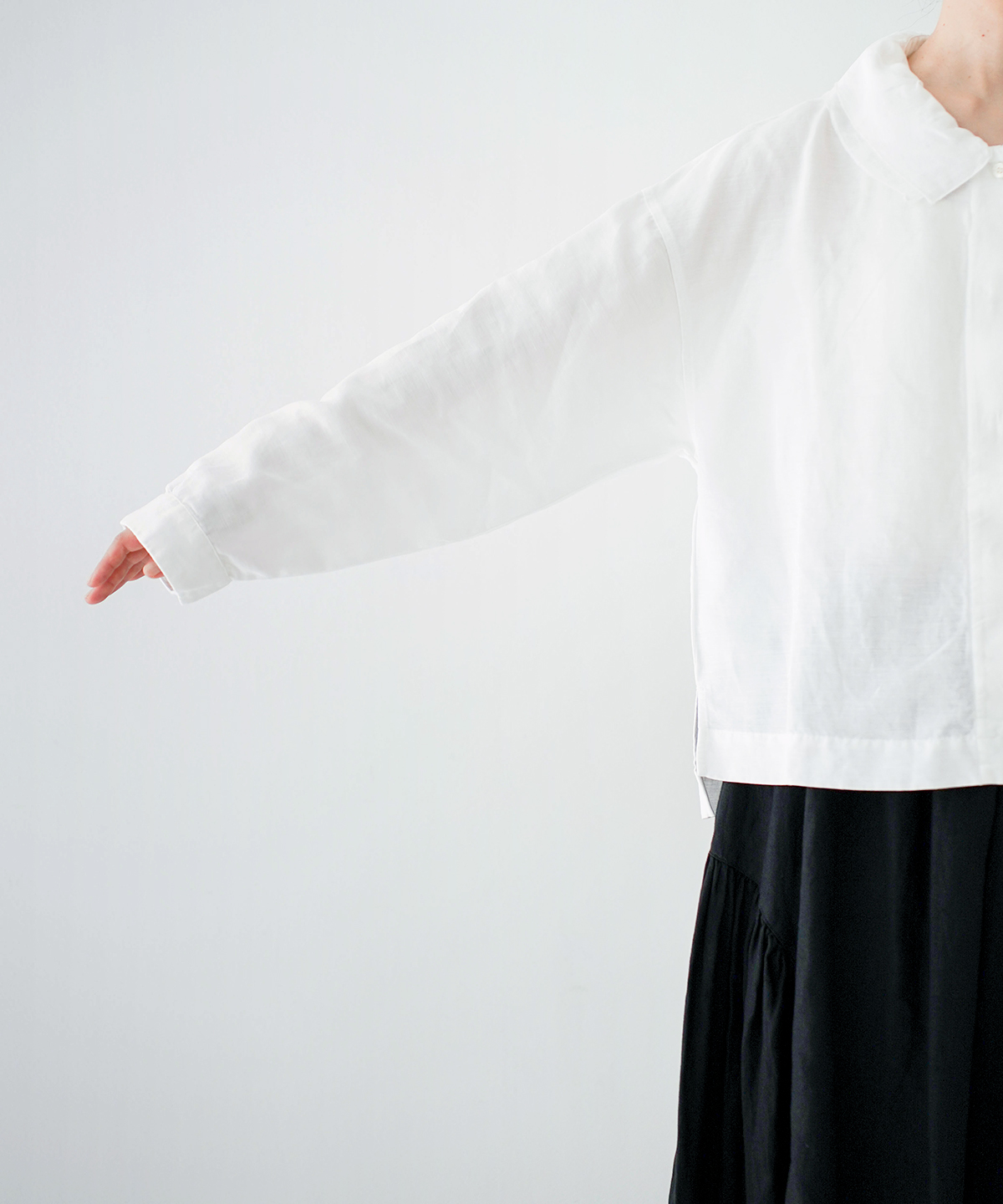 コットンリネンツイルダブルカラーシャツ｜nest Robe / CONFECT ONLINE