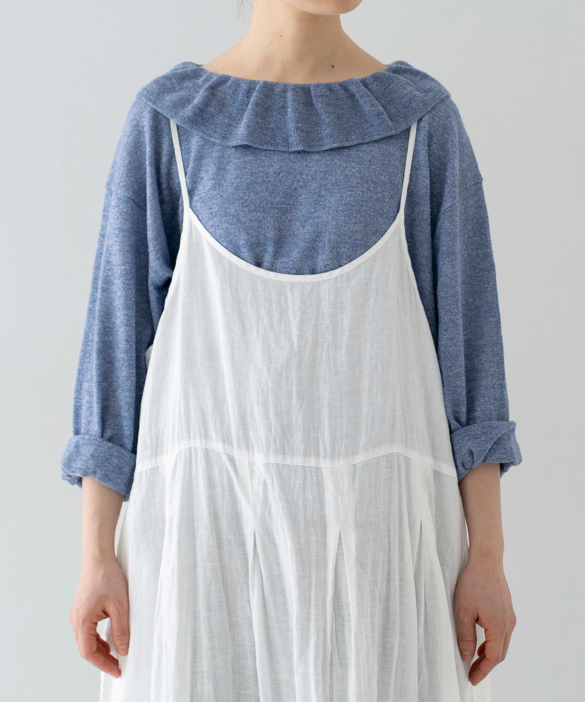 ◎60リネンレースヘムキャミドレス｜nest Robe / CONFECT ONLINE SHOP