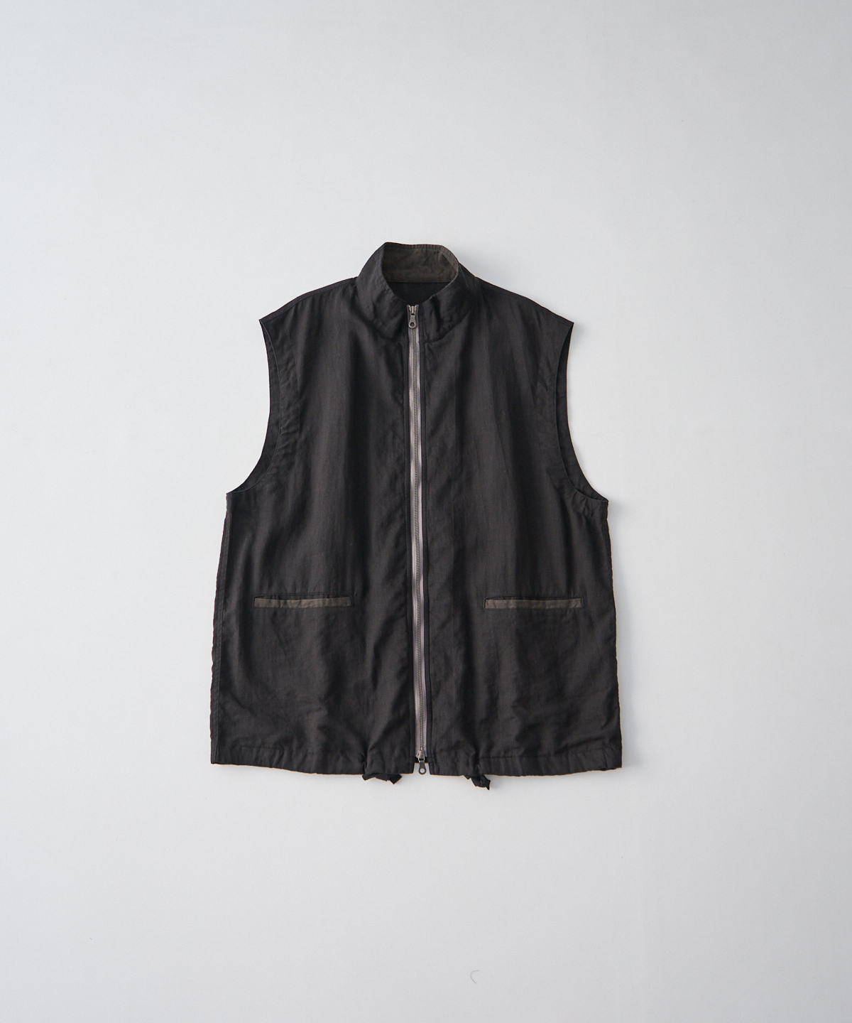 リネン和紙 ジップベスト｜nest Robe / CONFECT ONLINE SHOP