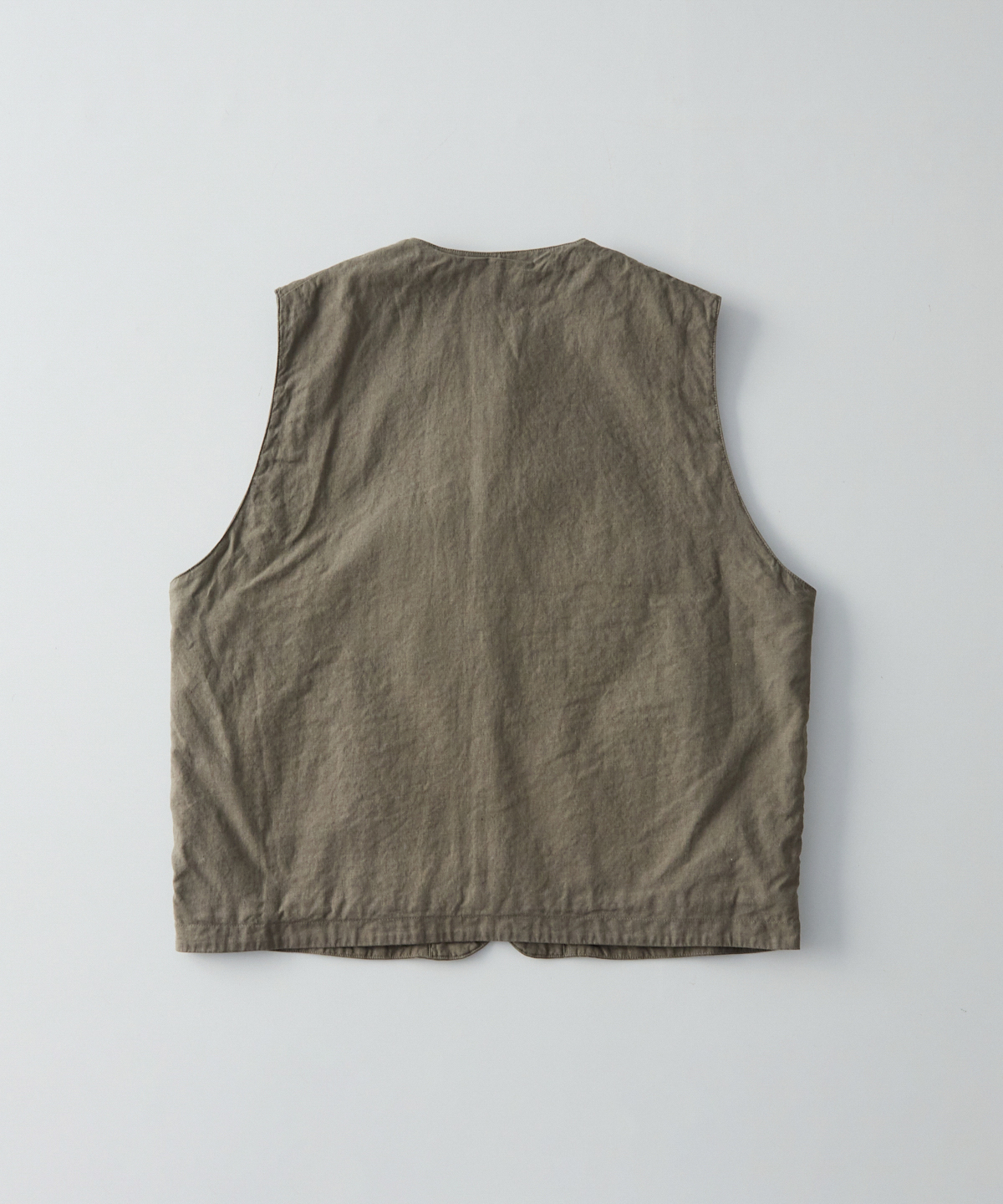 UpcycleLino 】 ポプリン クルーネックベスト｜nest Robe / CONFECT