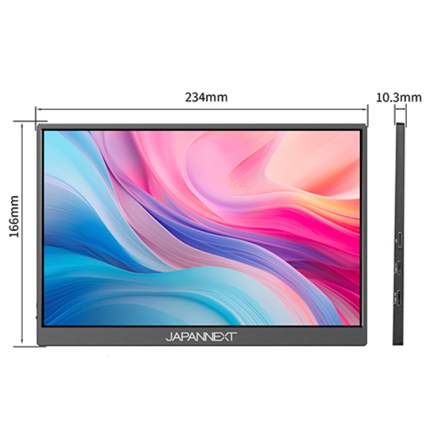 JAPANNEXT 液晶ディスプレイ 10.5型/1920×1280/USB-C×2、HDMI×1