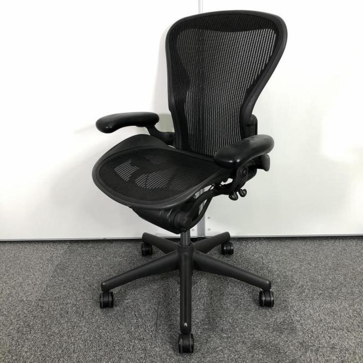中古】アーロンチェア Herman Miller/ハーマンミラー 肘付ハイバック
