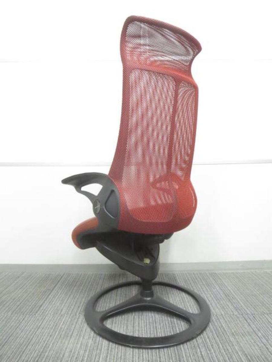 中古】レオパード CE93BR オカムラ/okamura 肘付ハイバックチェア