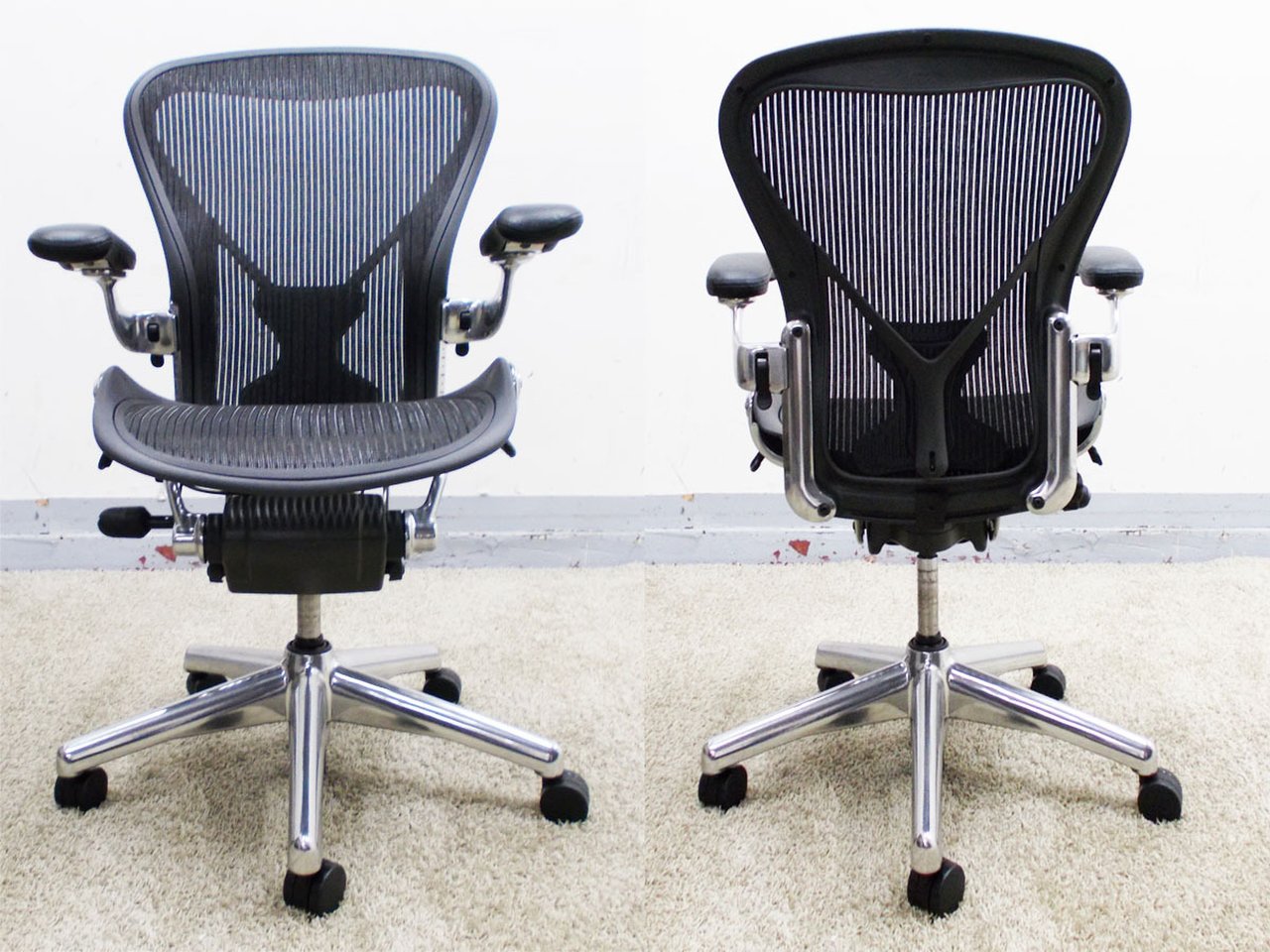 中古】アーロンチェア（ポスチャー フル装備） Herman Miller/ハーマン