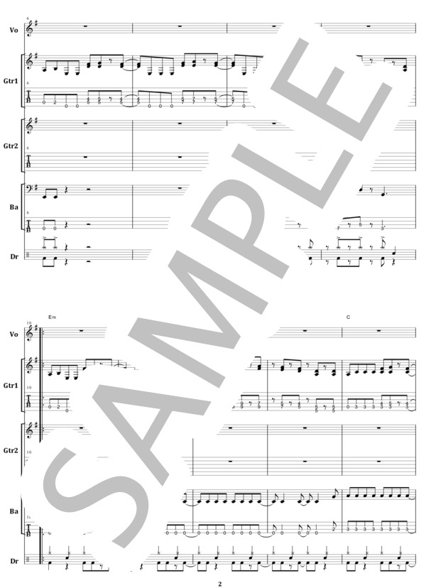 楽譜】NIGHT AFTER NIGHT / アンセム バンドスコア from68 / ANTHEM